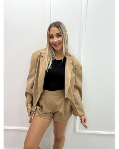 Spodenki materiałowe motylki La Milla camel