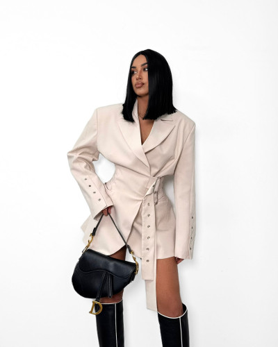 Marynarko sukienka La Milla beżowa