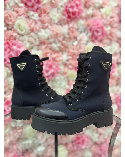 Workery materiałowe La Milla czarne