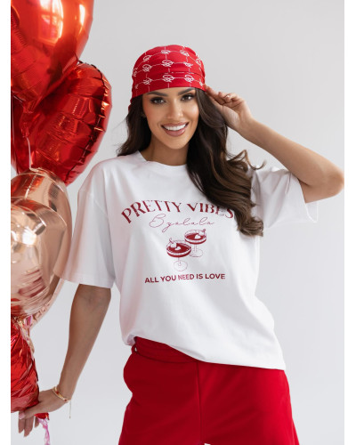 Apaszka duża By o la la...! red kiss