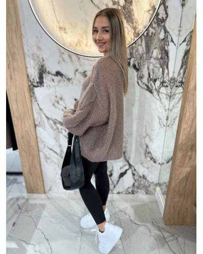 Sweter warkocz By o la la...! kakao