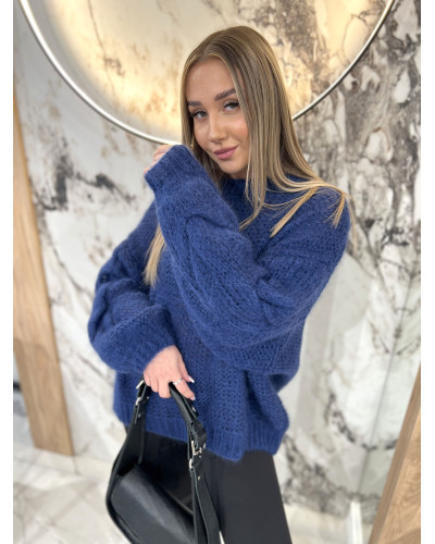 Sweter warkocz By o la la...! denim