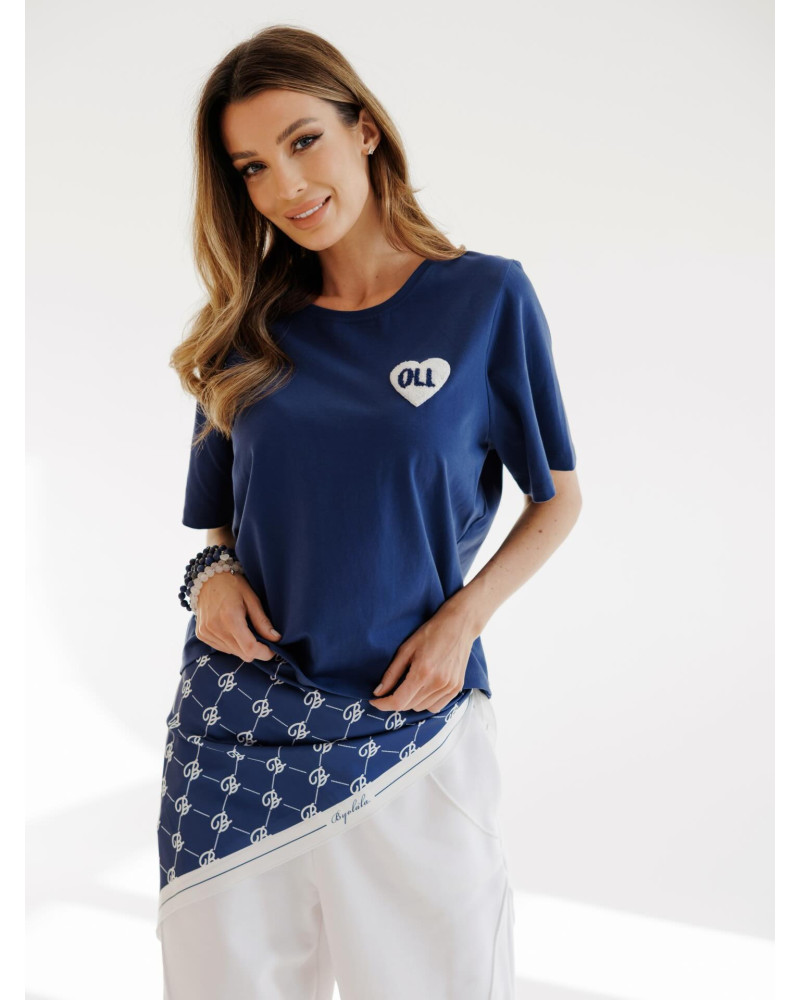 Apaszka duża By o la la...! denim