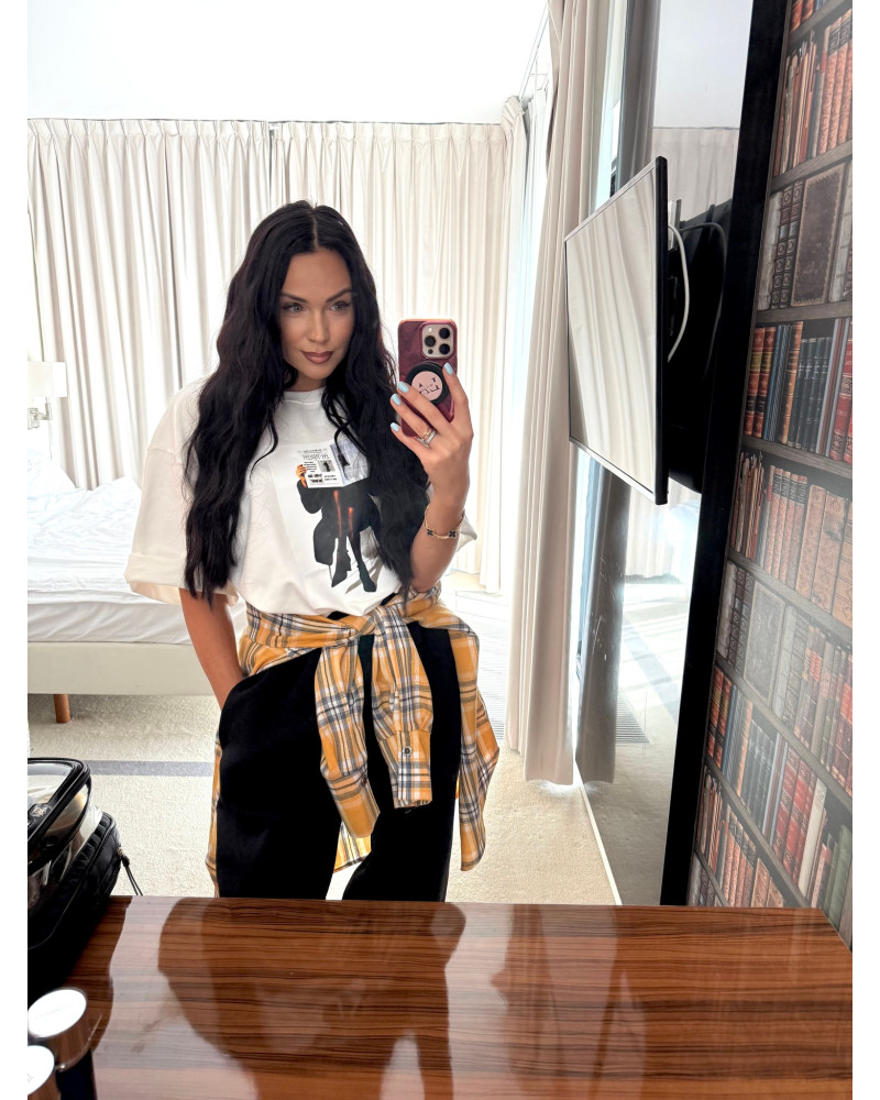 T-shirt dama z gazetą La Milla biała