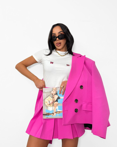 T-shirt kokardki La Milla biały