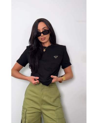 T-shirt z logo La Milla czarny