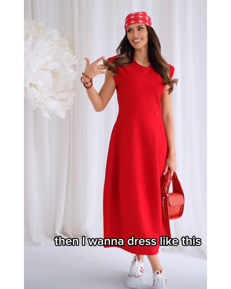 Sukienka bombka midi By o la la...! red kiss