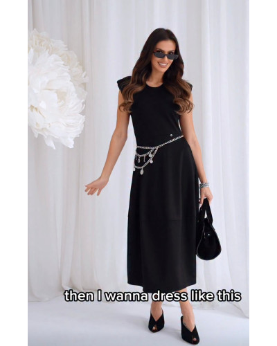 Sukienka bombka midi By o la la...! czarna