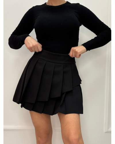 Spódnico spodenki plisowane La Milla czarne