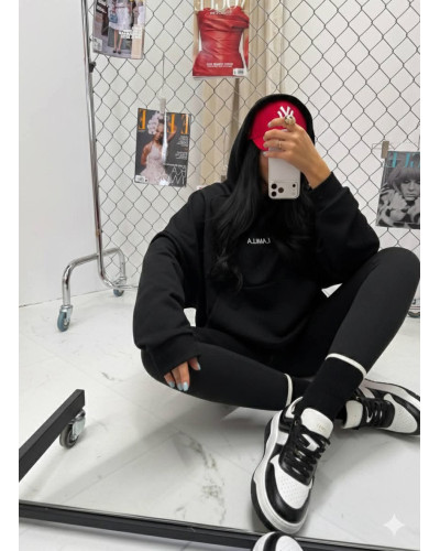 Bluza z kapturem La Milla czarna