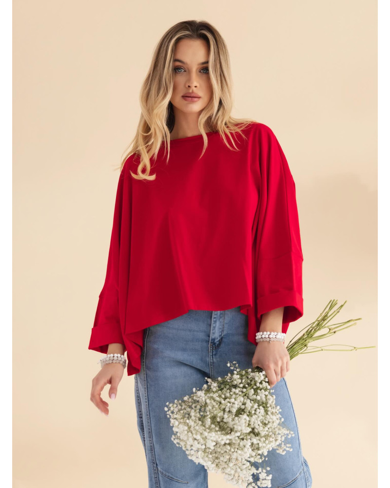 Bluzka nietoperz By o la la...! red kiss