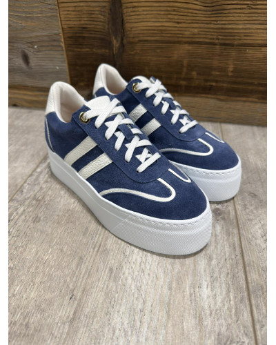 Sneakersy z paskami By o la la...! denim