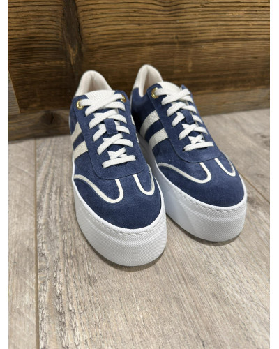 Sneakersy z paskami By o la la...! denim