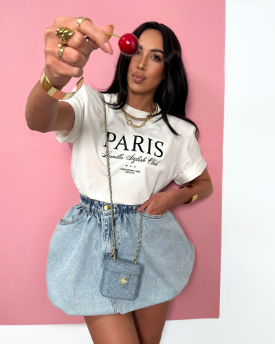 T-shirt La Milla Paris Stylish Club biały