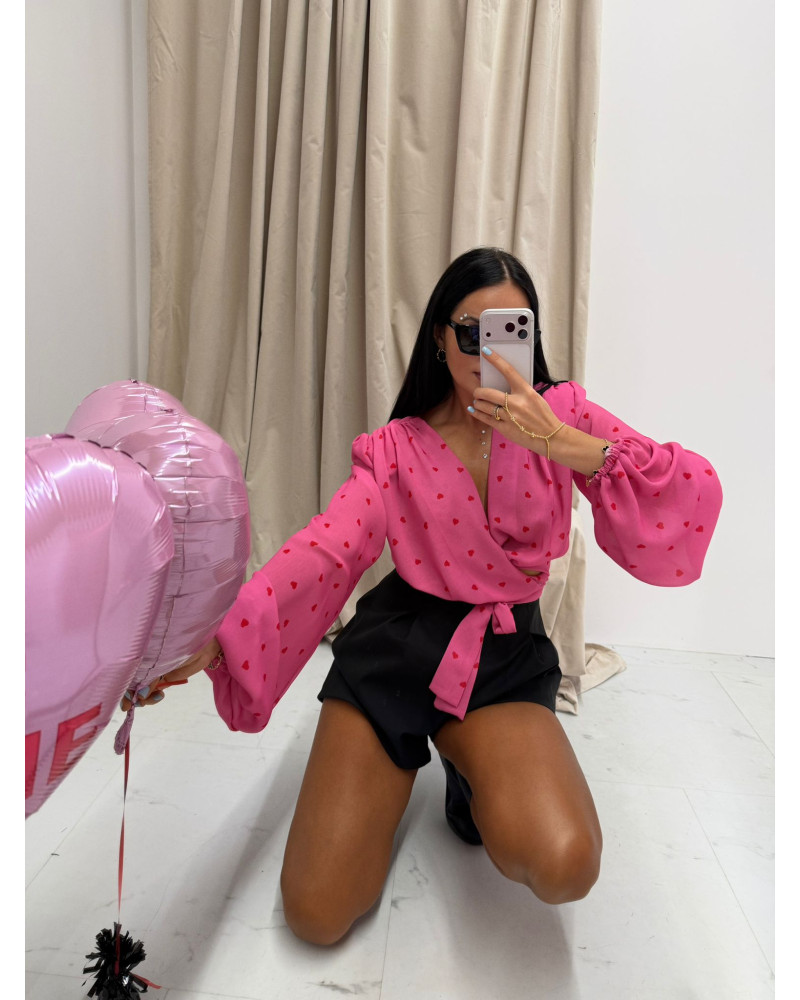 Koszula wiązana La Milla różowa