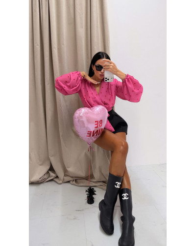 Koszula wiązana La Milla różowa