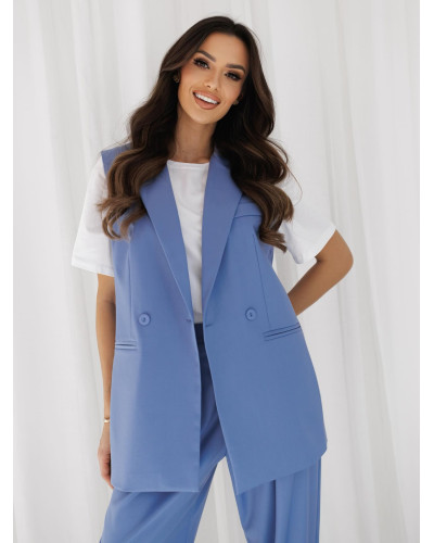 Kamizelka materiałowa By o la la...! niebieska