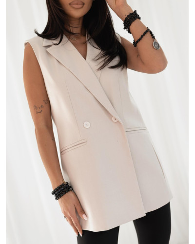 Kamizelka materiałowa By o la la...! nude