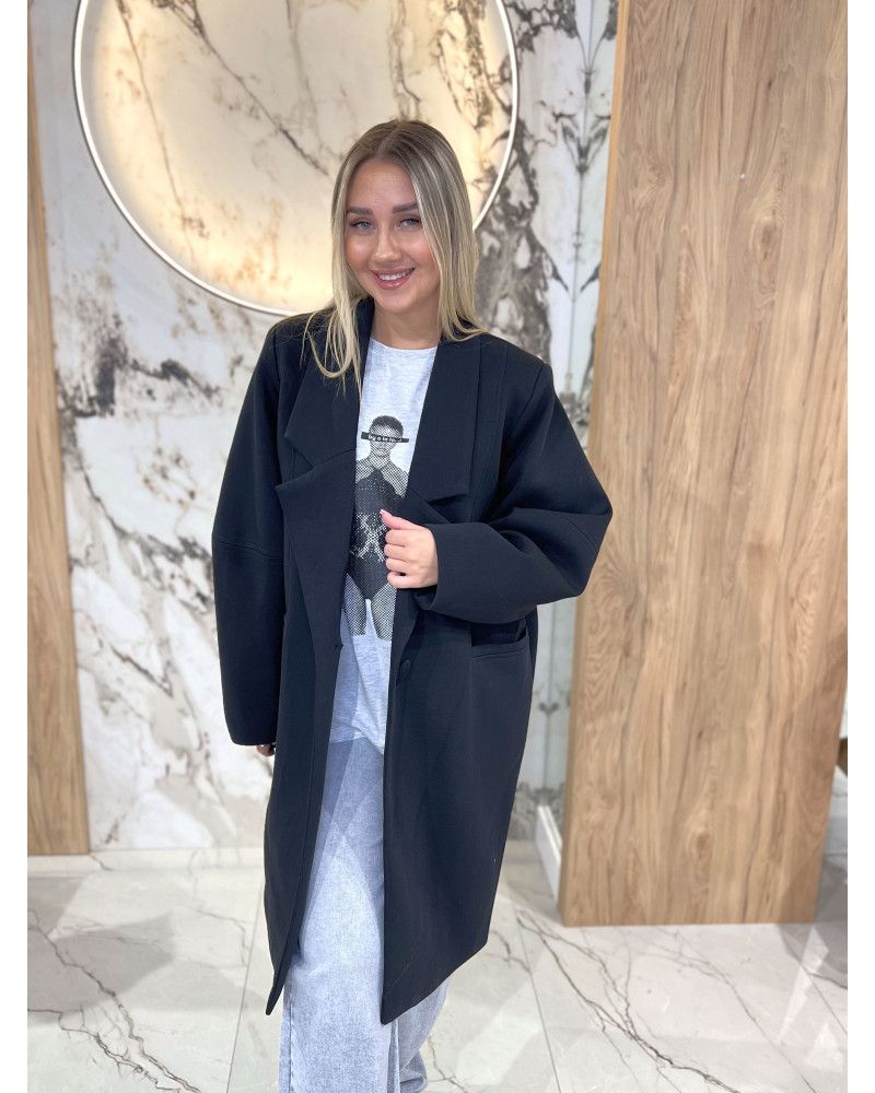 Płaszcz dresowy By o la la...! czarny