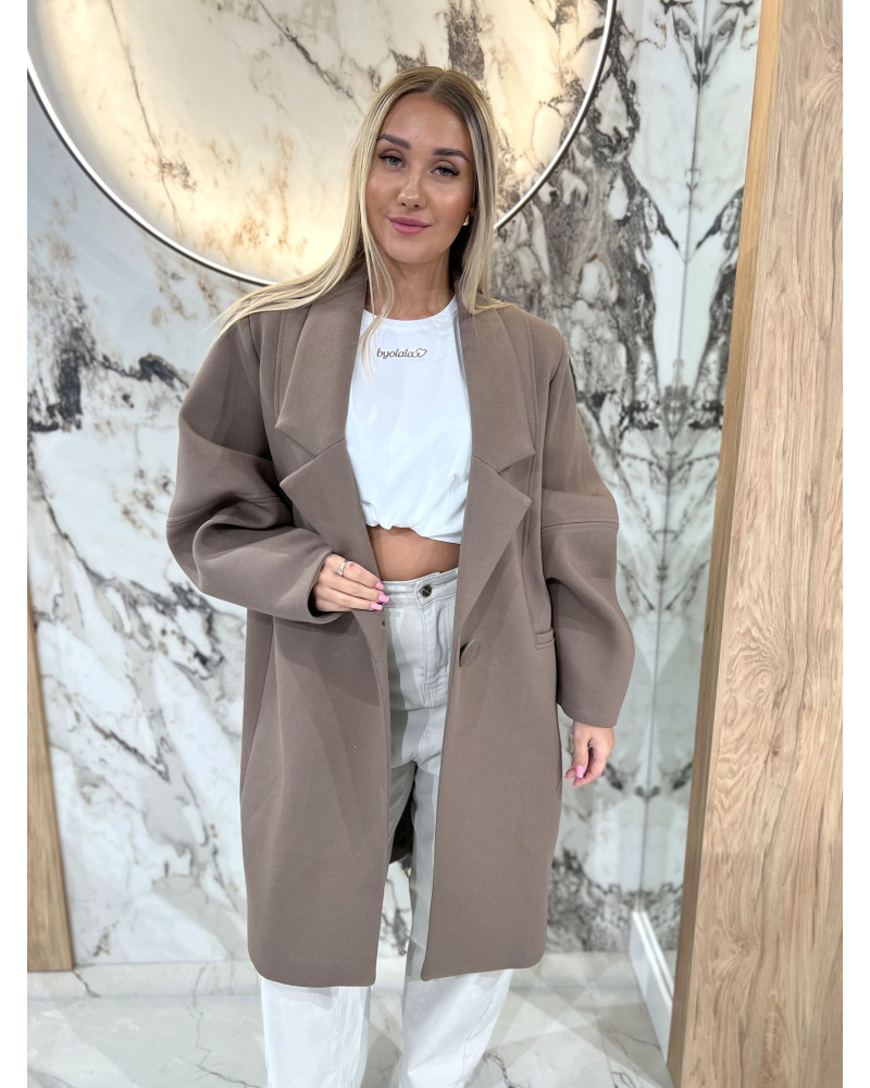 Płaszcz dresowy By o la la...! kakao